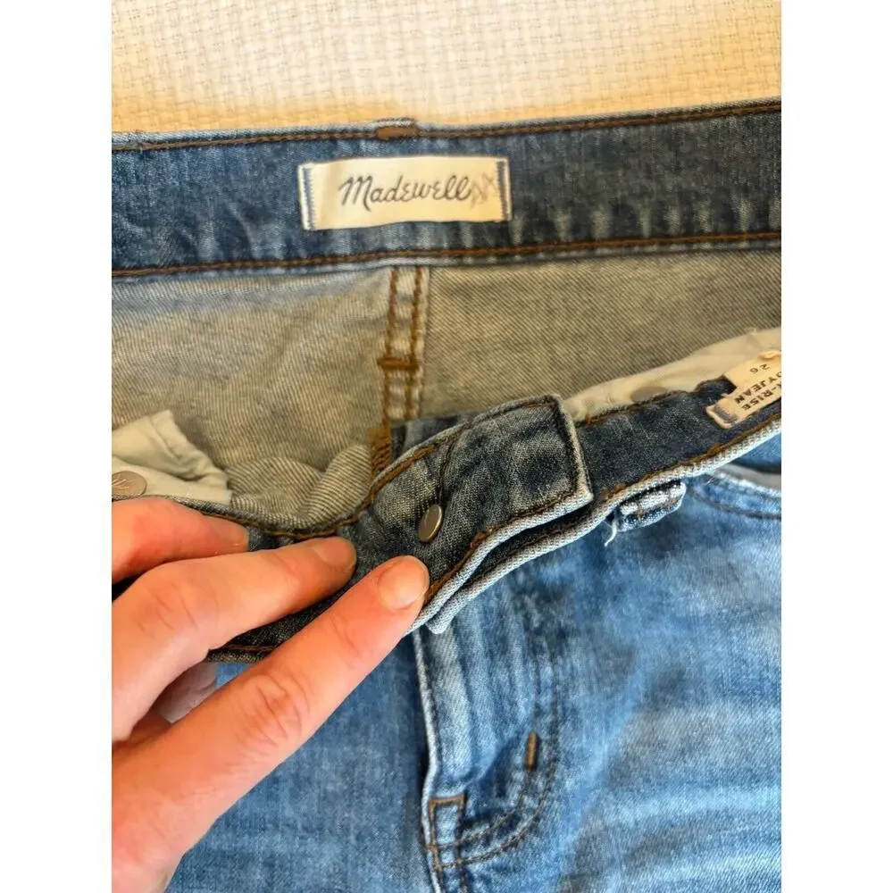 Madewell Jeans Women's Size 26 High Rise Slim Boy Jean Denim Blue Jeans Preppy